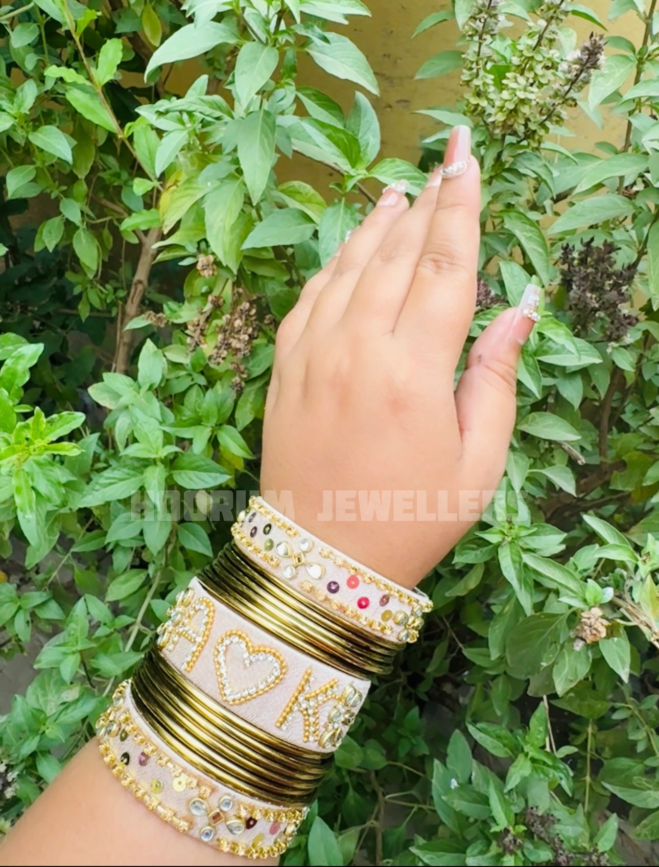 Kundan Name Bangle