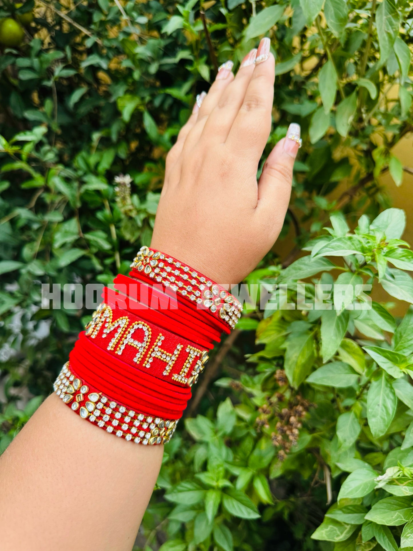 Kundan Name Bangle