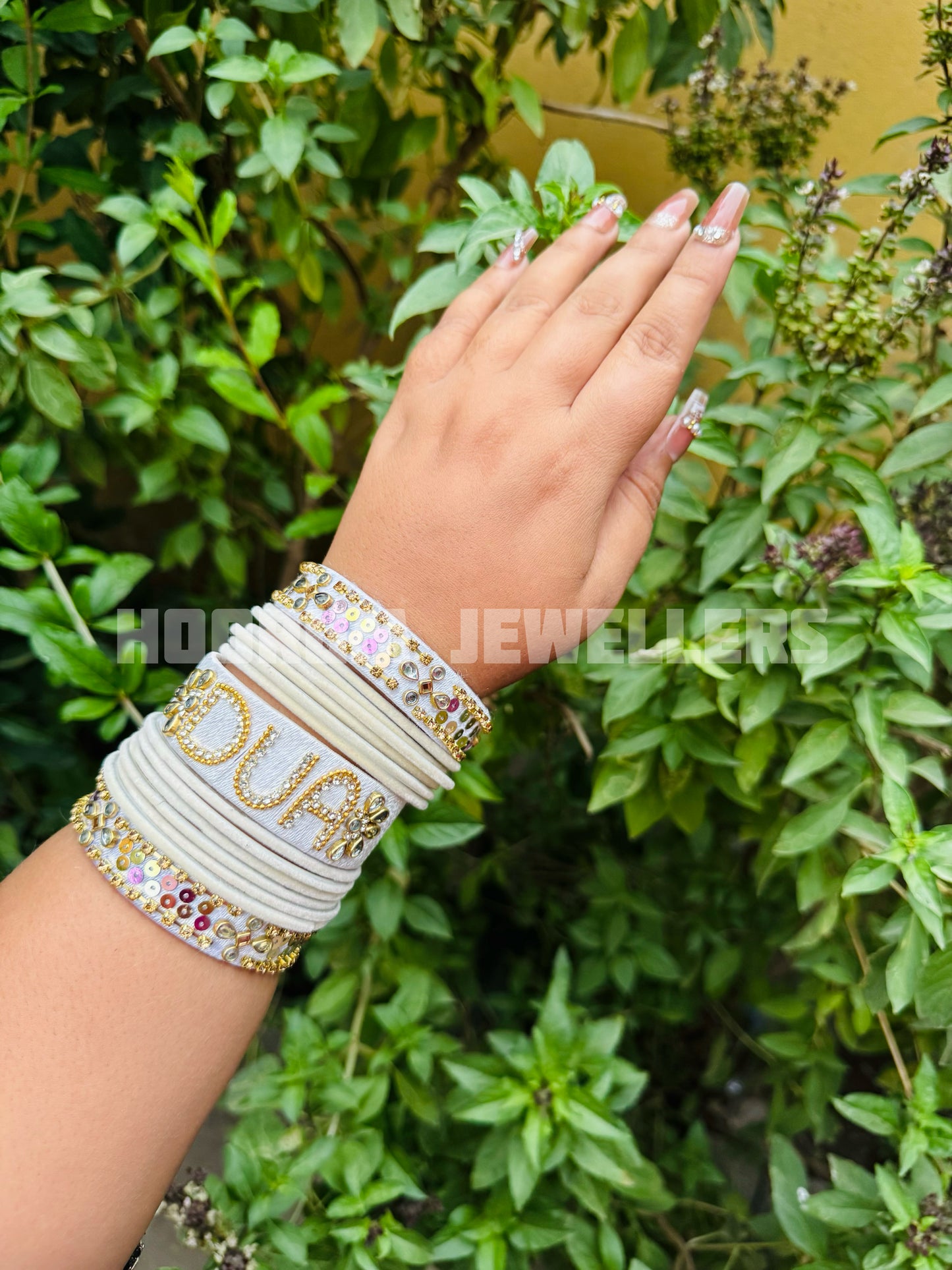 Kundan Name Bangle