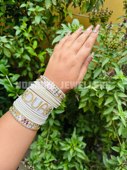 Kundan Name Bangle